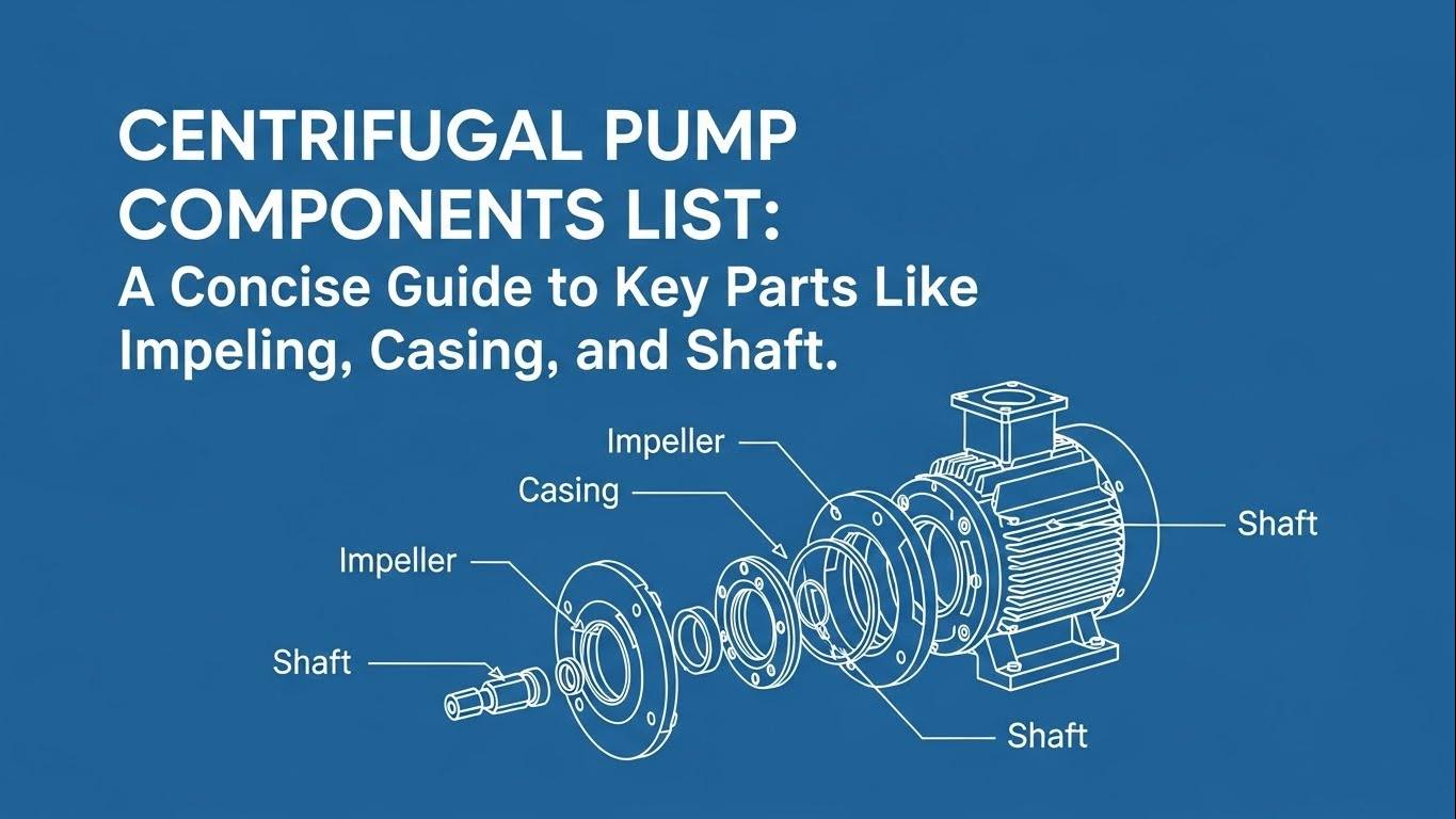 Centrifugal Pump Components List: A Concise Guide to Key Parts Like Impeller, Casing, and Shaft