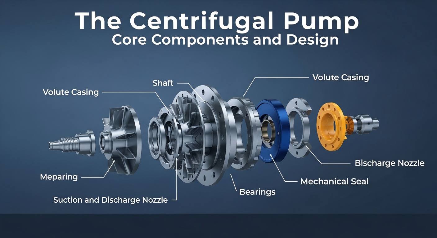 What are the Core Components of a Centrifugal Pump?