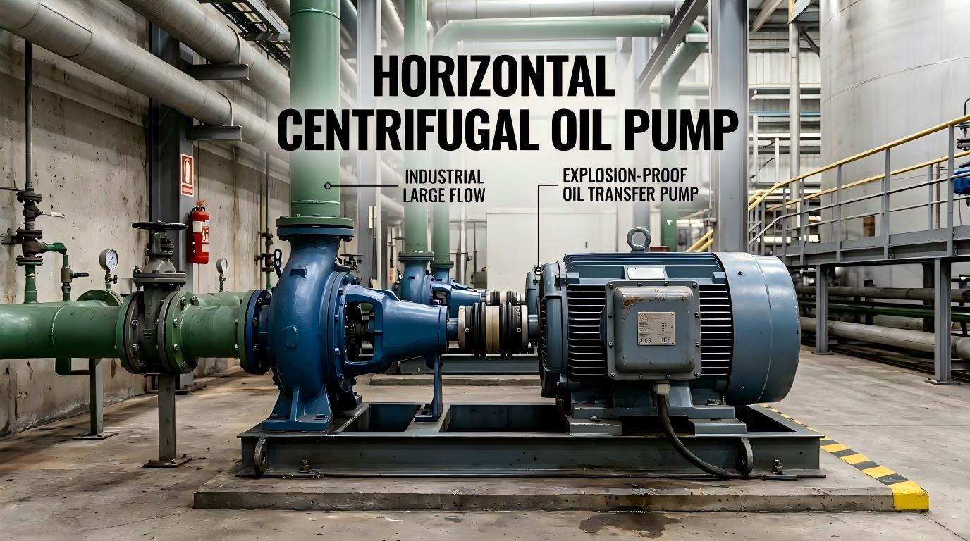 Horizontal Centrifugal Oil Pump Industrial Large Flow Explosion-proof Oil Transfer Pump