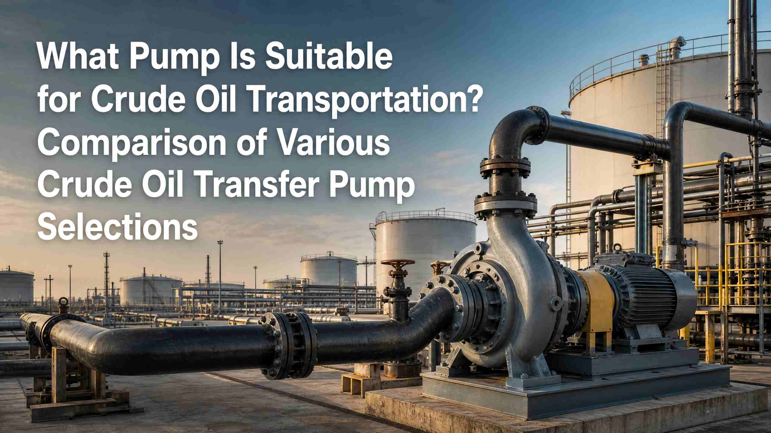 What Pump Is Suitable for Crude Oil Transportation? Comparison of Various Crude Oil Transfer Pump Selections